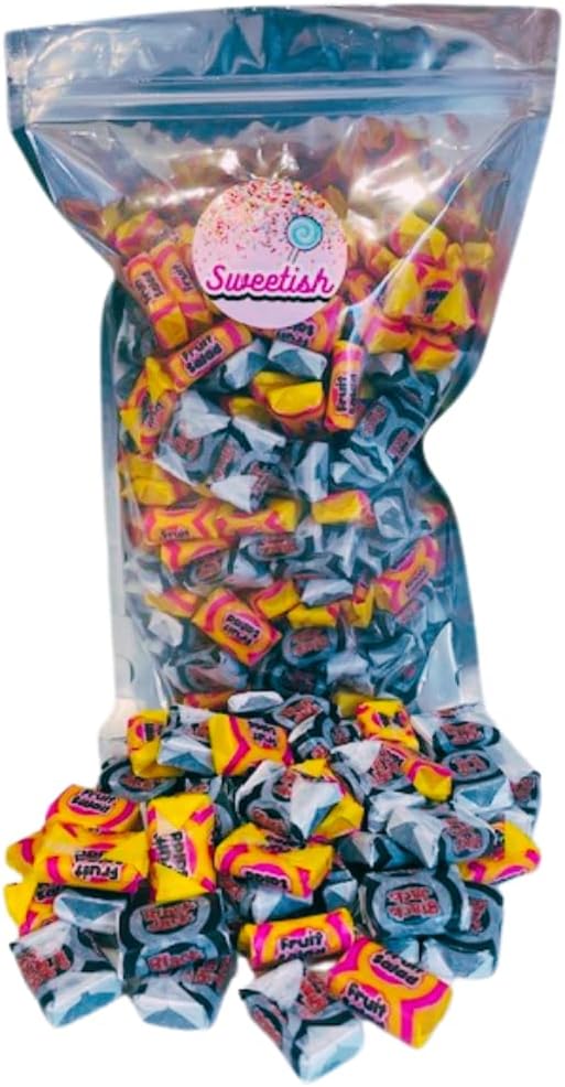 Black Jack & Fruit Salad Chews 1Kg Pouch - Retro Sharing Sweets.
