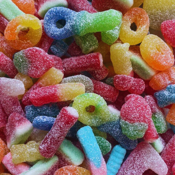 Fizzy Jelly Sweet Mix 1kg Pouch - Perfect for Sharing.